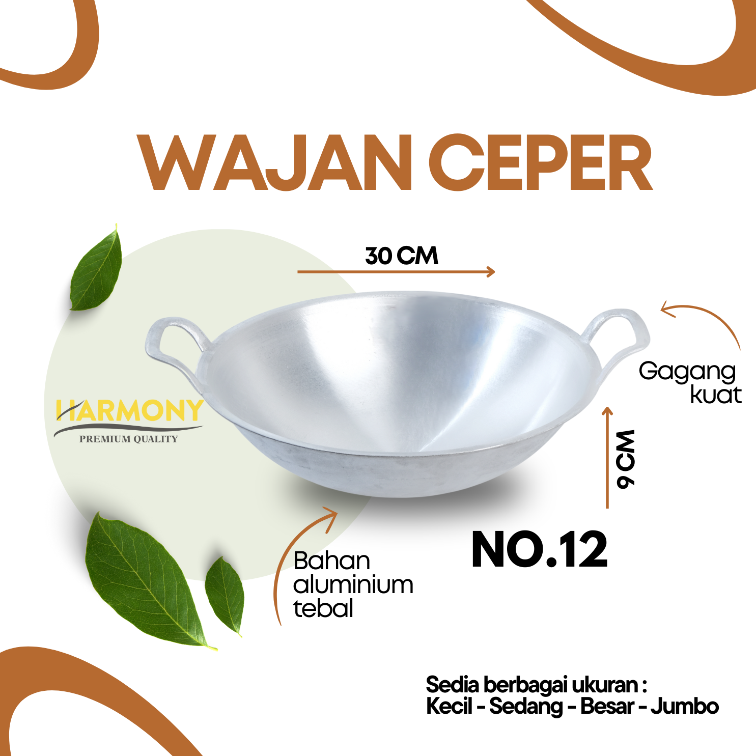 Wajan Ceper No.12