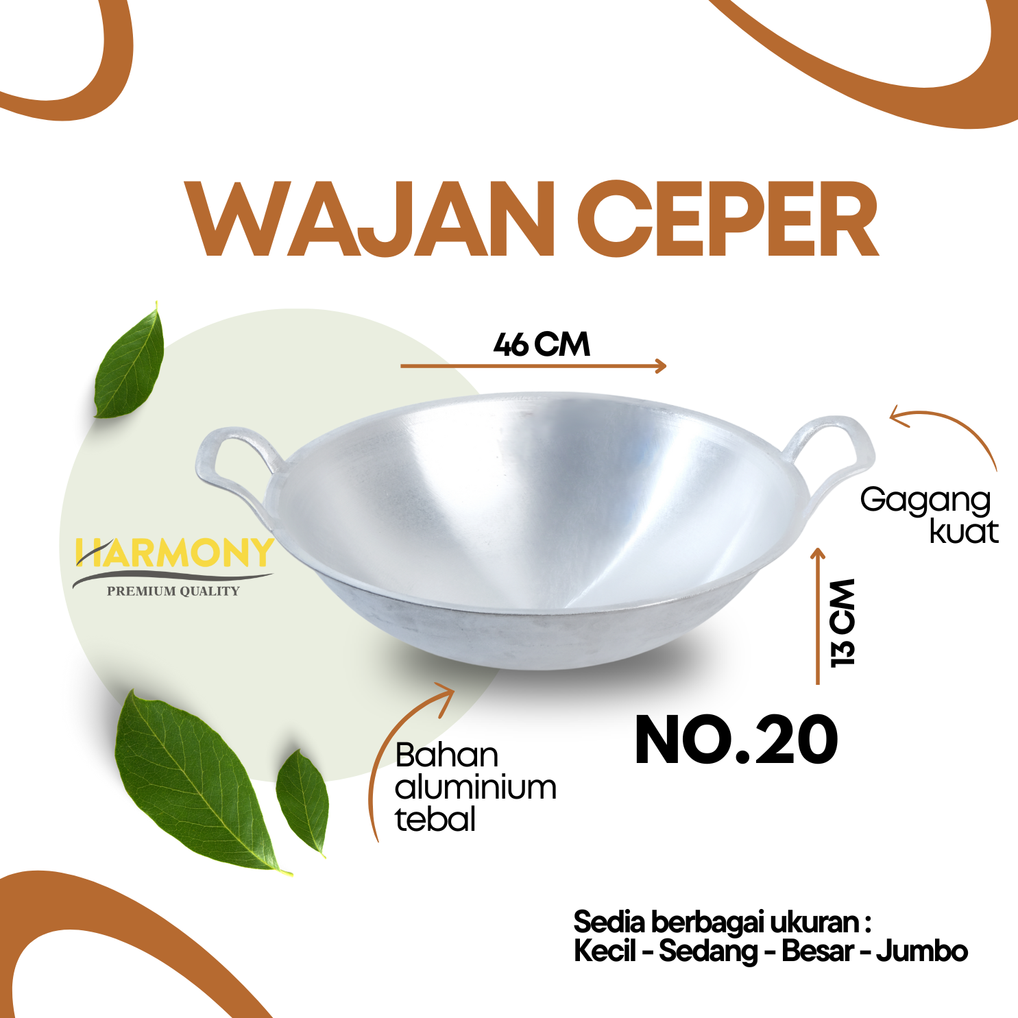 Wajan Ceper No.20