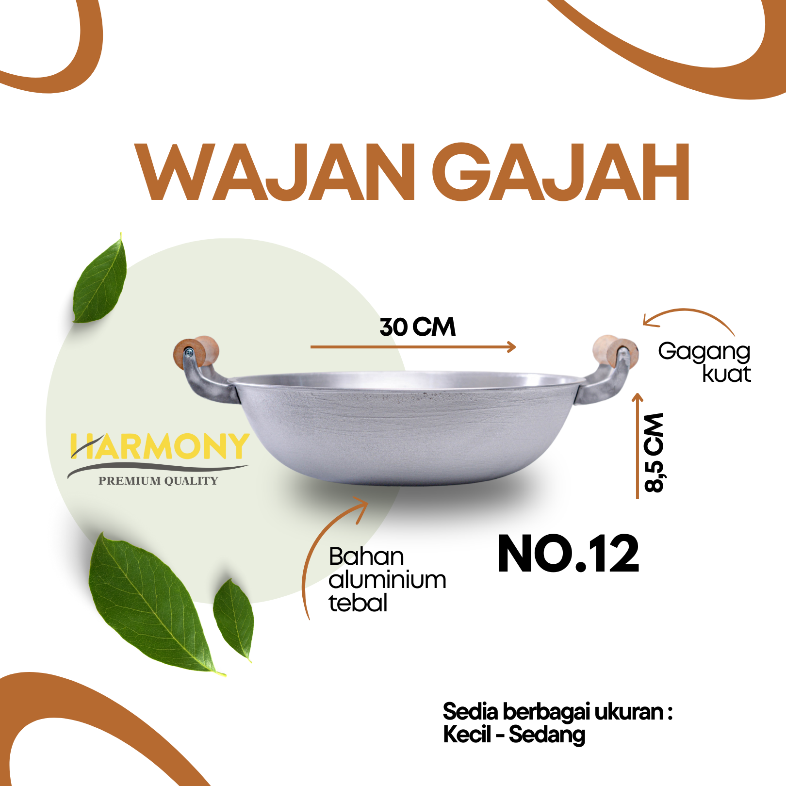 Wajan Gajah No.12