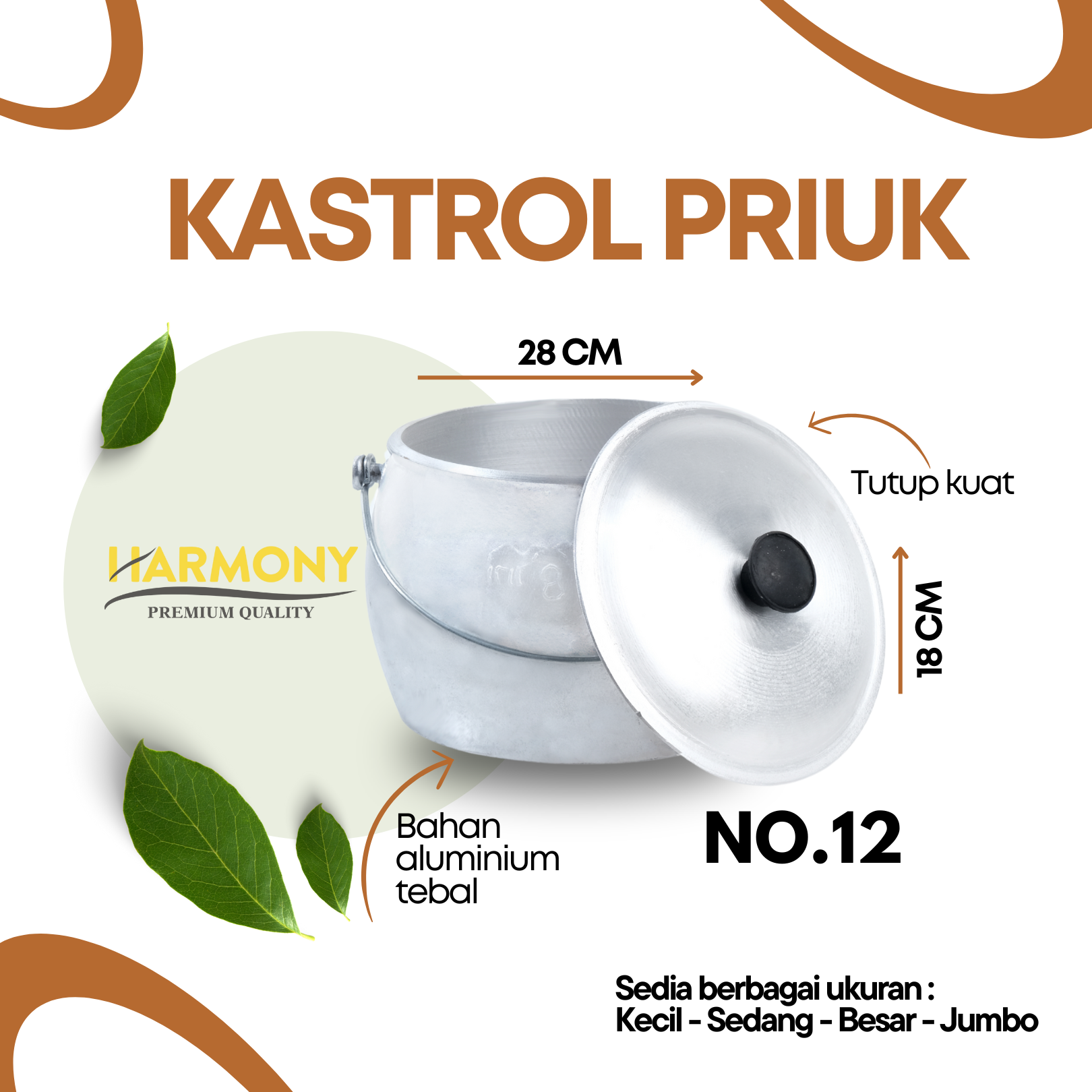Wajan Kastrol No.12