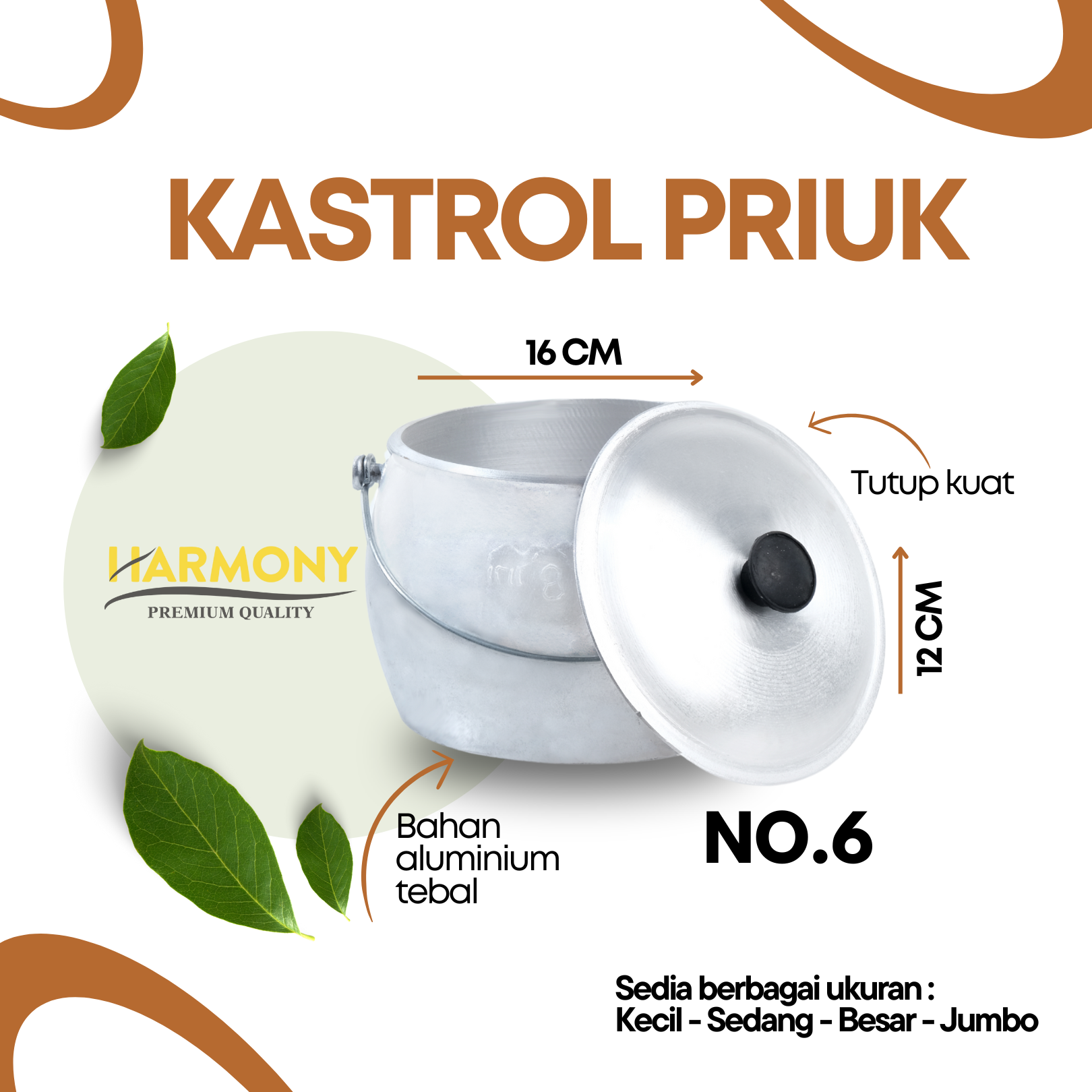 Wajan Kastrol No.6