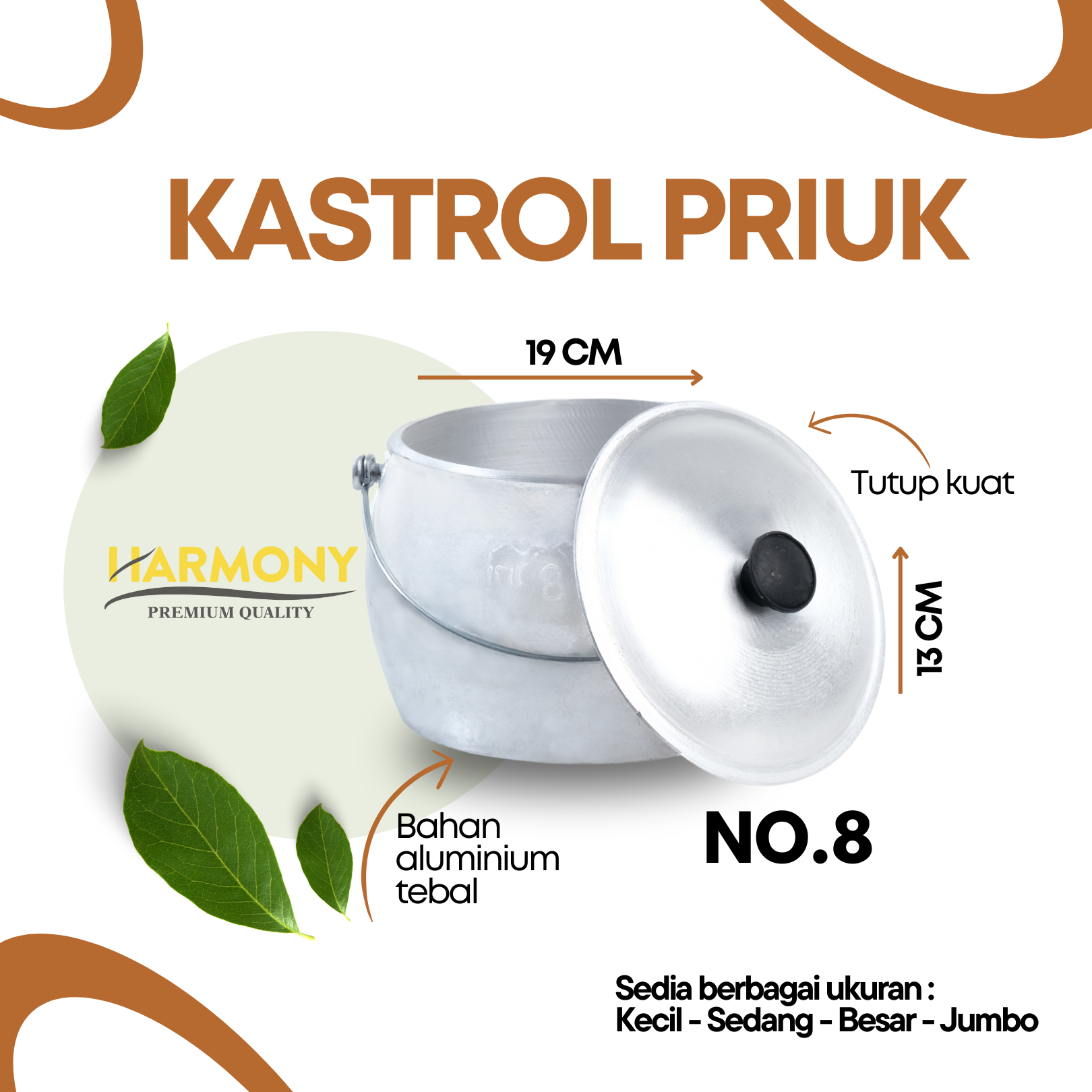 Wajan Kastrol No.8