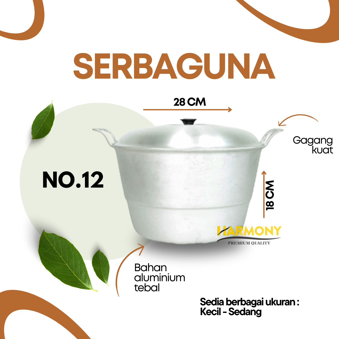 Wajan serbaguna No.12